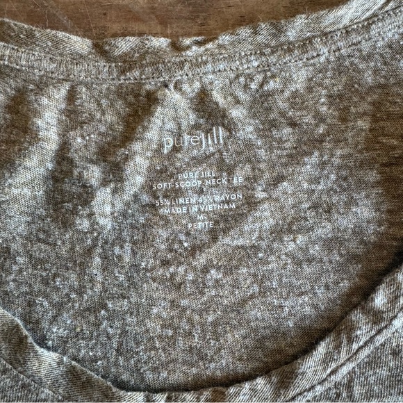 LINEN BLEND TEE - Picture 2 of 3